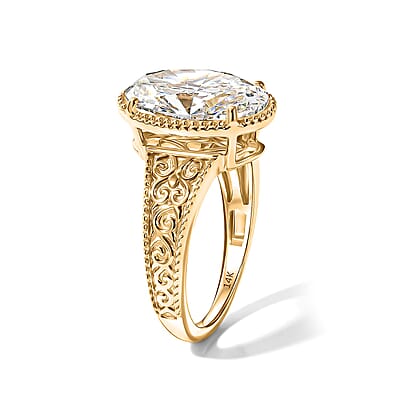 IGI Certified Luxuriant Lab Grown Diamond G VS 5.00 ctw Solitaire Ring in 14K Yellow Gold (Size 7.0)