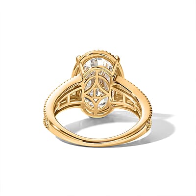 IGI Certified Luxuriant Lab Grown Diamond G VS 5.00 ctw Solitaire Ring in 14K Yellow Gold (Size 7.0)