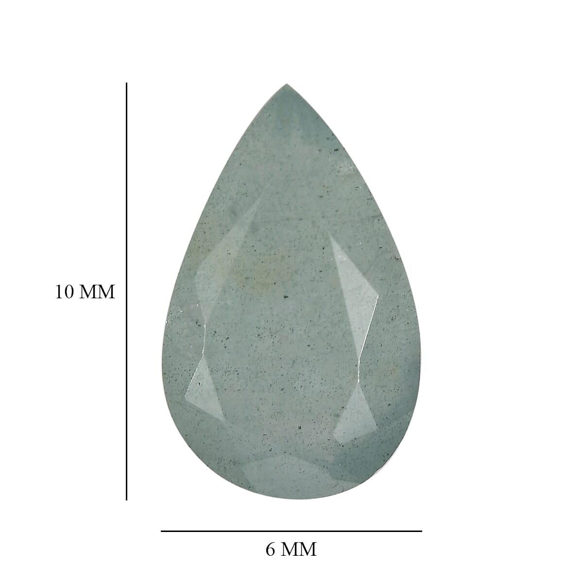 AA Milky Aquamarine (Pear 10x6 mm) 1.36 ctw