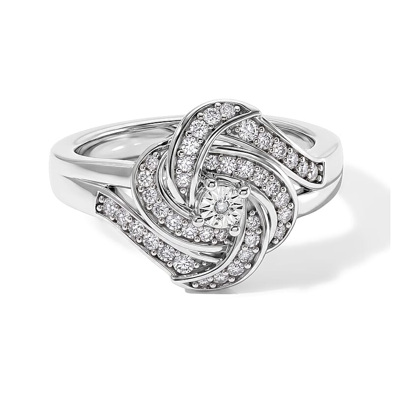 EverTrue Diamond 0.20 ctw Ring in Platinum Bond (Size 5.0)