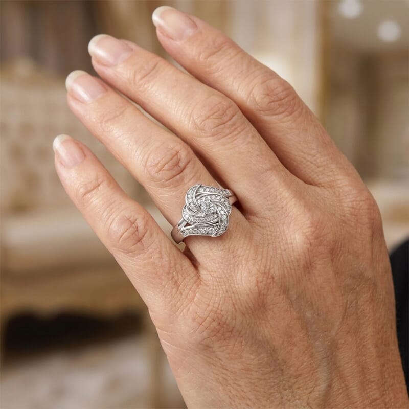 EverTrue Diamond 0.20 ctw Ring in Platinum Bond (Size 5.0)