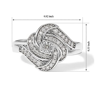 EverTrue Diamond 0.20 ctw Ring in Platinum Bond (Size 5.0)