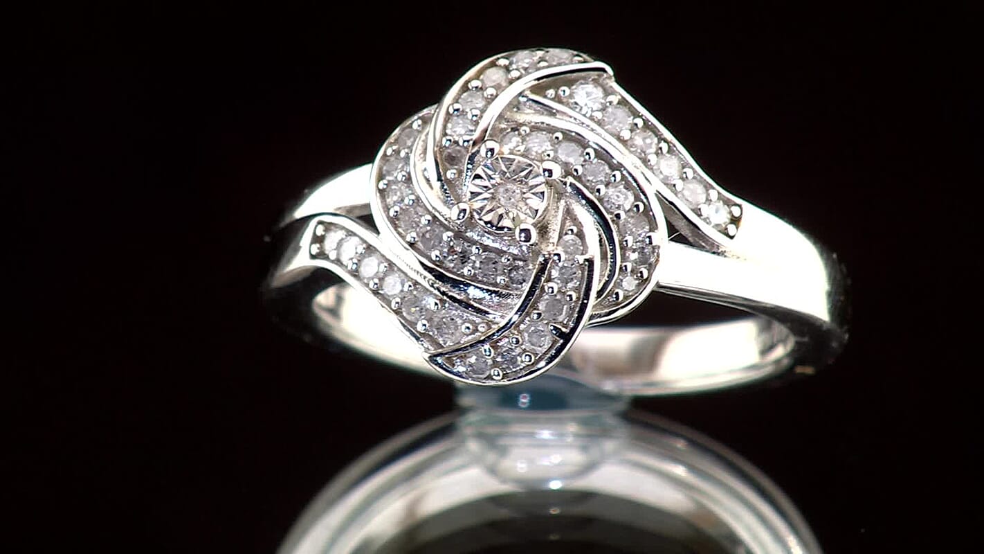 EverTrue Diamond 0.20 ctw Ring in Platinum Bond (Size 10.0)