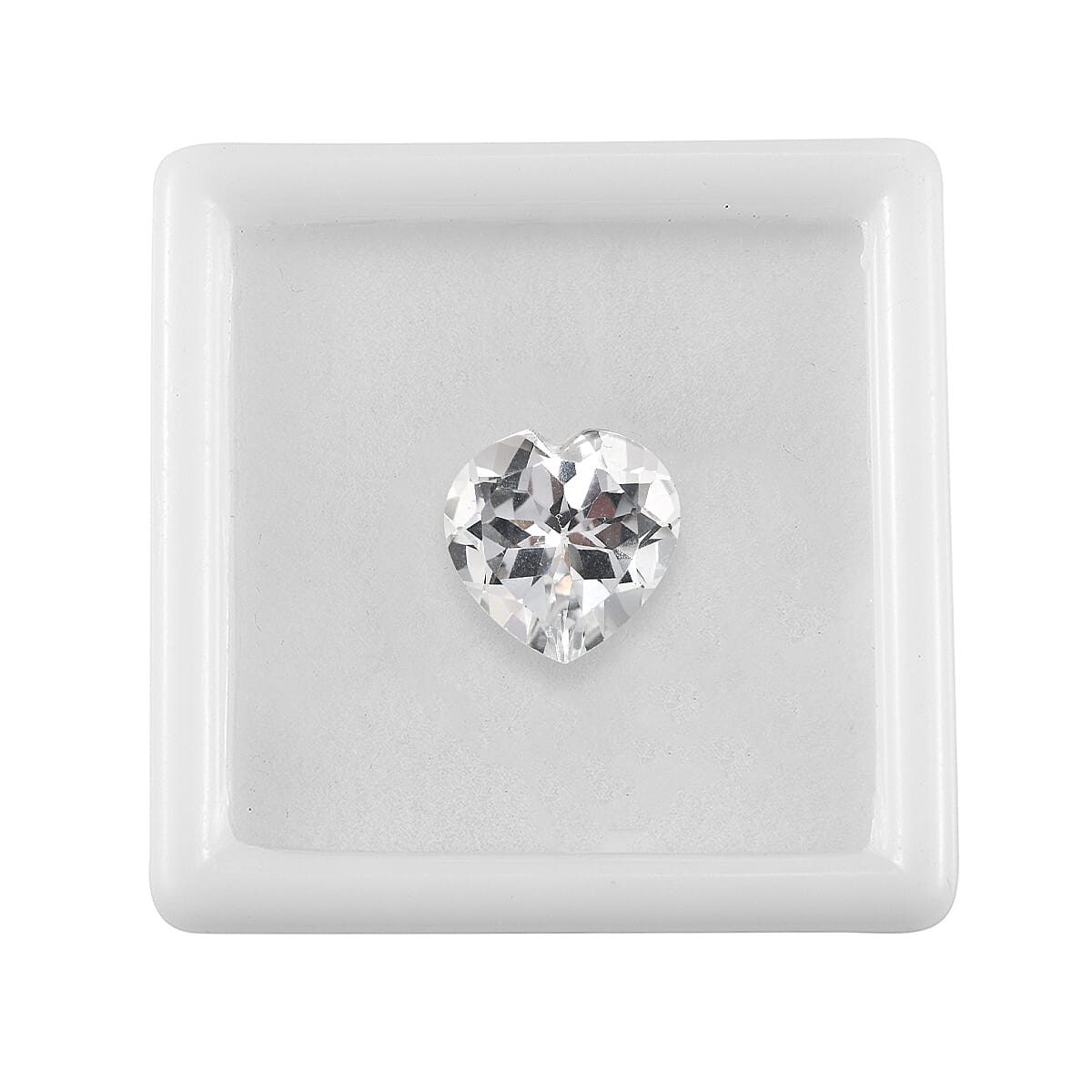 White Topaz (Hrt 12 mm) 6.04 ctw