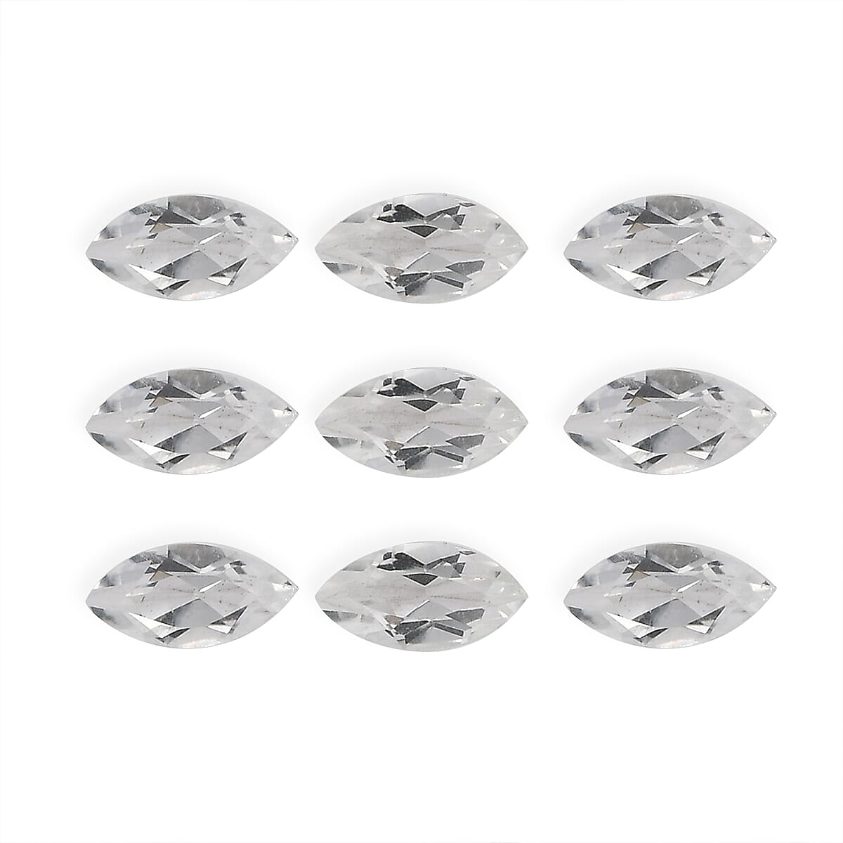 White Topaz (Mrq 6x3 mm) 2.57 ctw