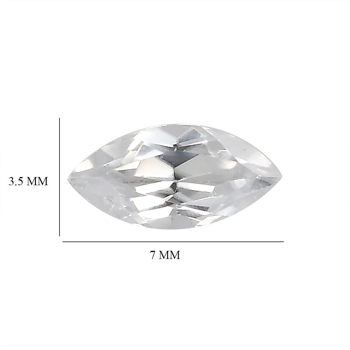 White Topaz (Mrq 7x3.5 mm) 4.58 ctw