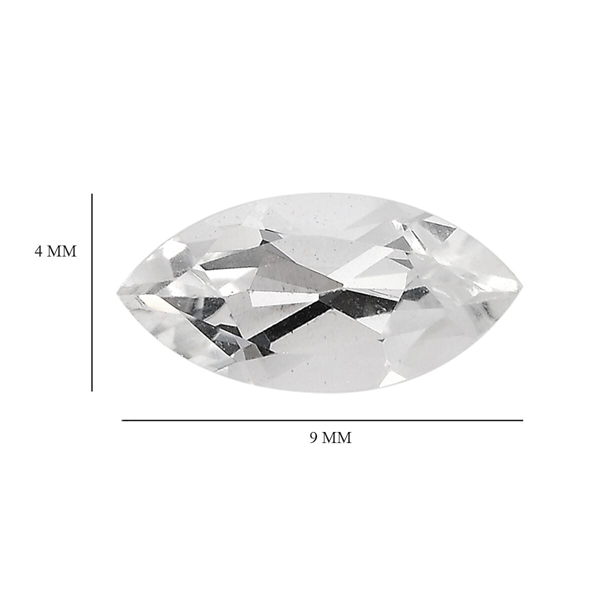 White Topaz (Mrq 9x4.5 mm) 2.31 ctw