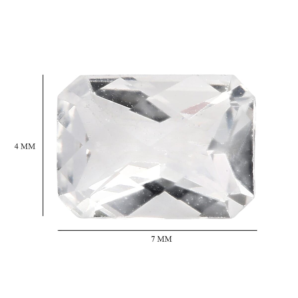 White Topaz (Oct 7x5 mm) 1.08 ctw