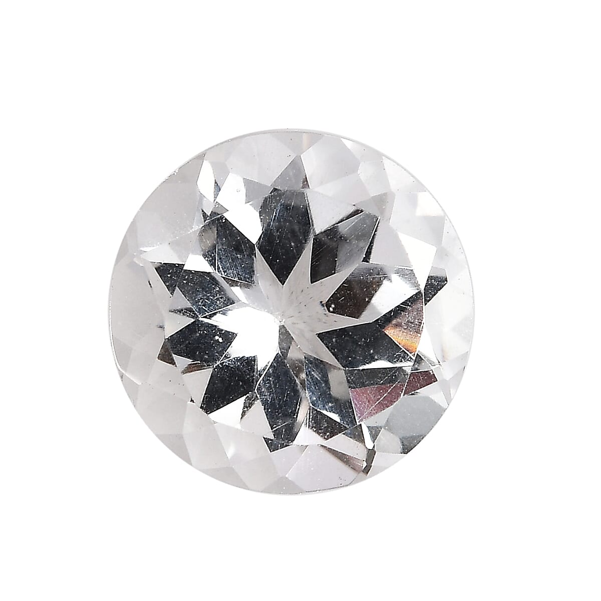 White Topaz (Rnd 10 mm) 4.46 ctw