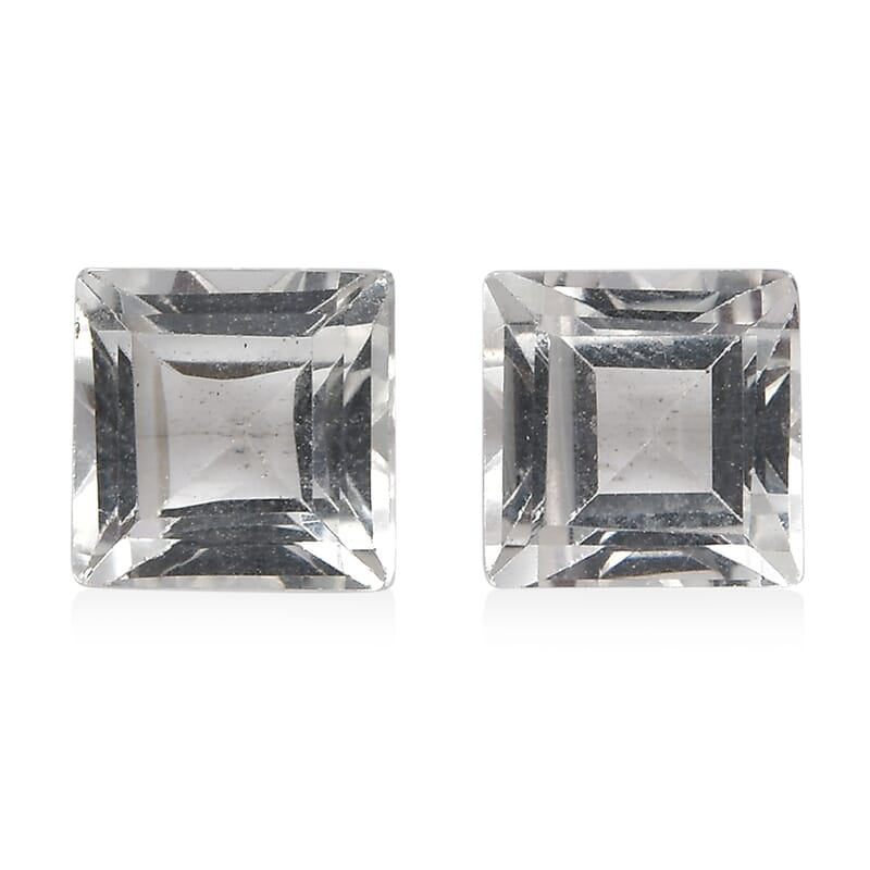 AA White Topaz (Sqr 4.5 mm) 1.13 ctw