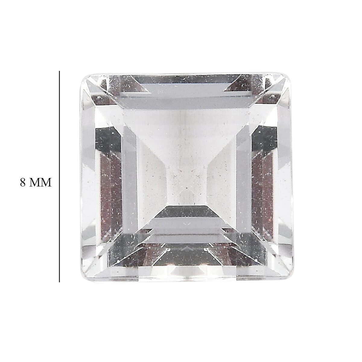 White Topaz (Sqr 8 mm) 2.70 ctw