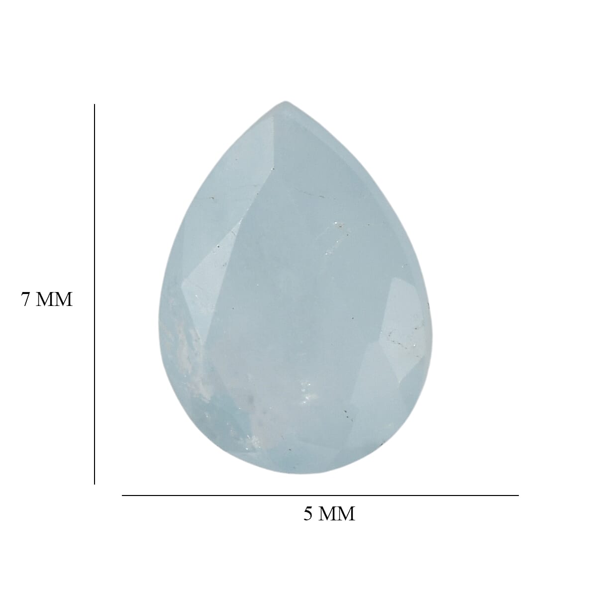 Milky Aquamarine (Pear 7x5 mm) 1.86 ctw