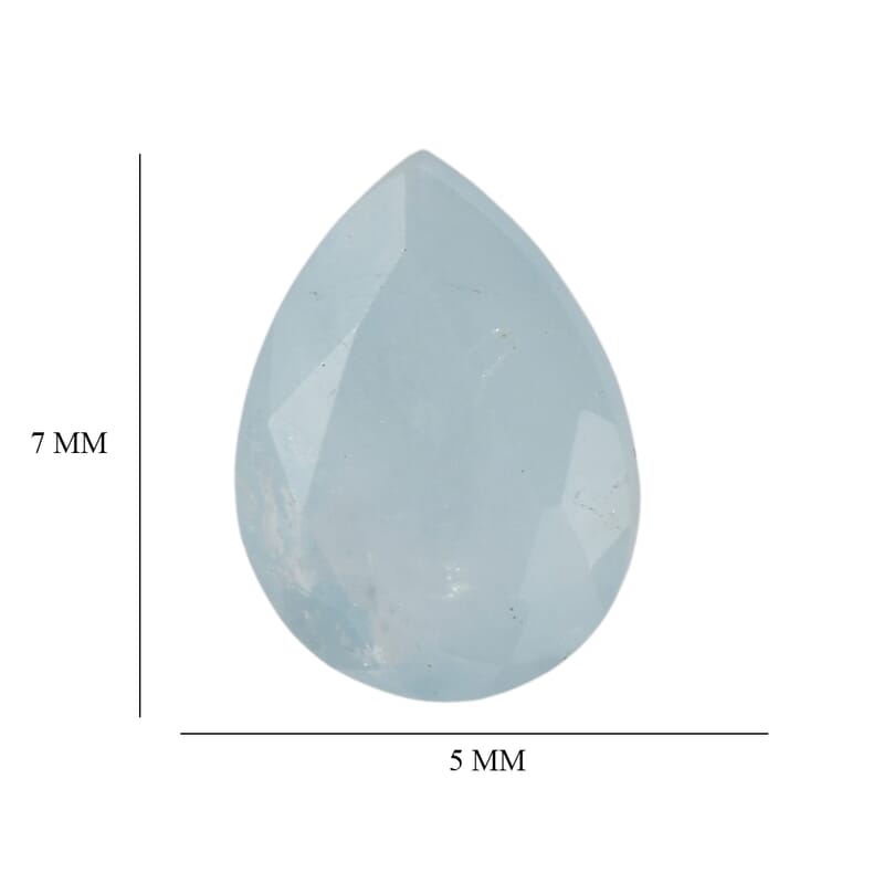 Milky Aquamarine (Pear 7x5 mm) 1.86 ctw