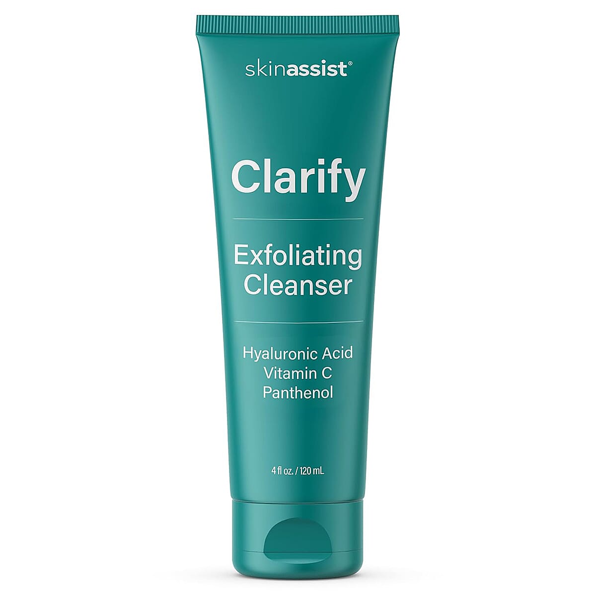 Skinassist Clarify Hydrating Exfoliating Cleanser with Hyaluronic Acid, Vitamin C, & Panthenol (4oz)