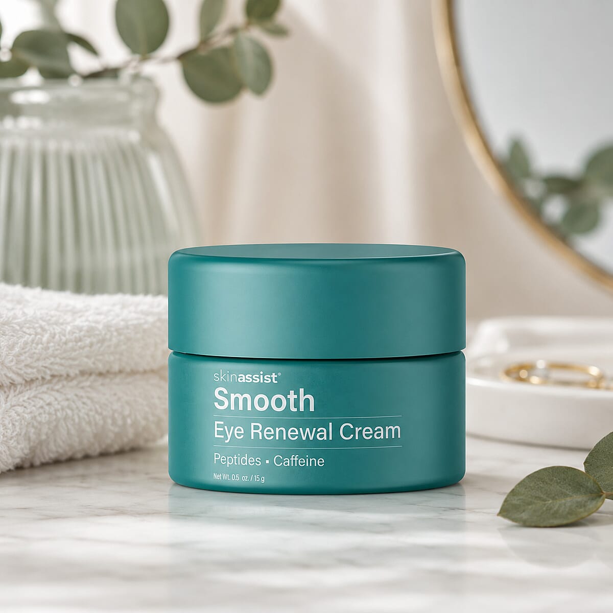 Skinassist Smooth Eye Renewal Cream with Peptides & Caffeine (0.5oz) (Ships in 3-5 Days) image number 1