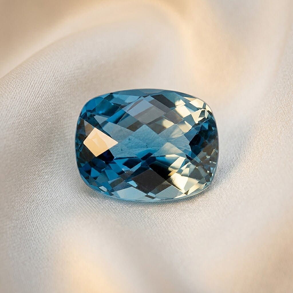 Checkerboard AAAA London Blue Topaz (Cush Free Size) 35.00 ctw