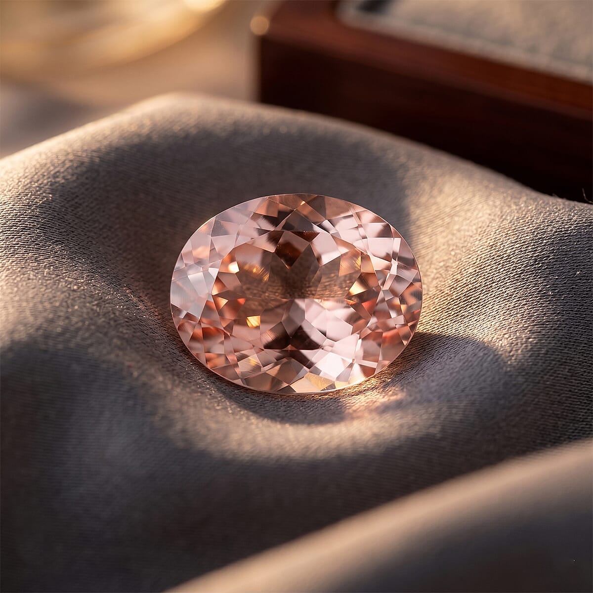 AAAA Pink Morganite (Ovl 9x7 mm) 1.60 ctw image number 1