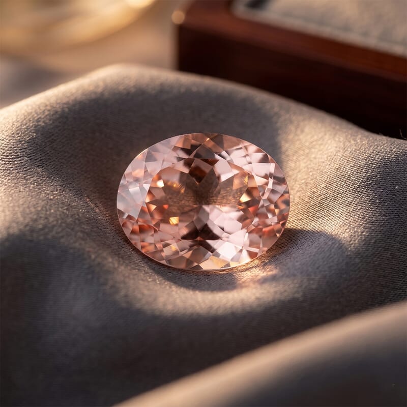 Palmeiras Pink Morganite (Ovl 9x7 mm) 1.60 ctw