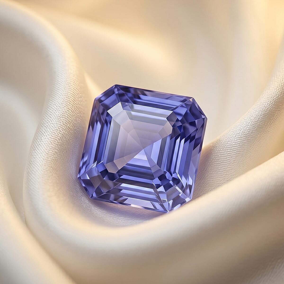 Asscher Cut AAA Tanzanite (Sqr 7x7 mm) 1.75 ctw