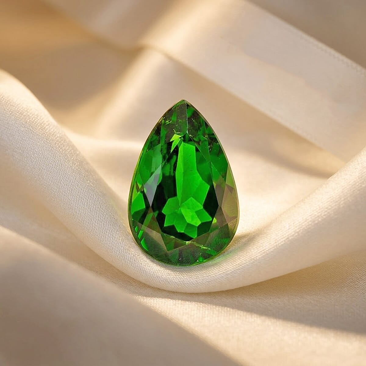 AAAA Chrome Diopside (Pear 10x8 mm) 2.00 ctw image number 1