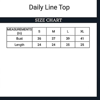 Daily Line Black Cut Out Top-L