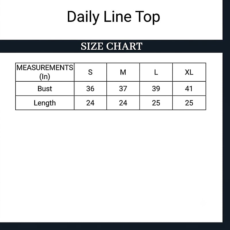 Daily Line Black Cut Out Top-L