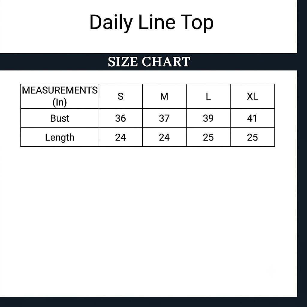 Daily Line Black Rhinestone Trim Top-L