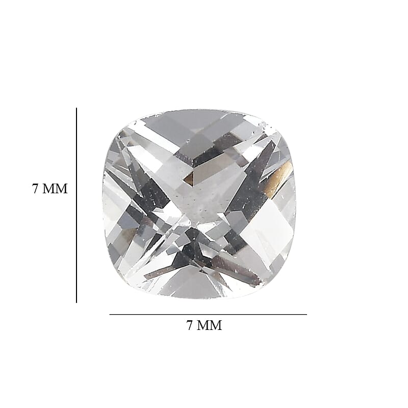 White Topaz (Cush 7x7 mm) 3.49 ctw