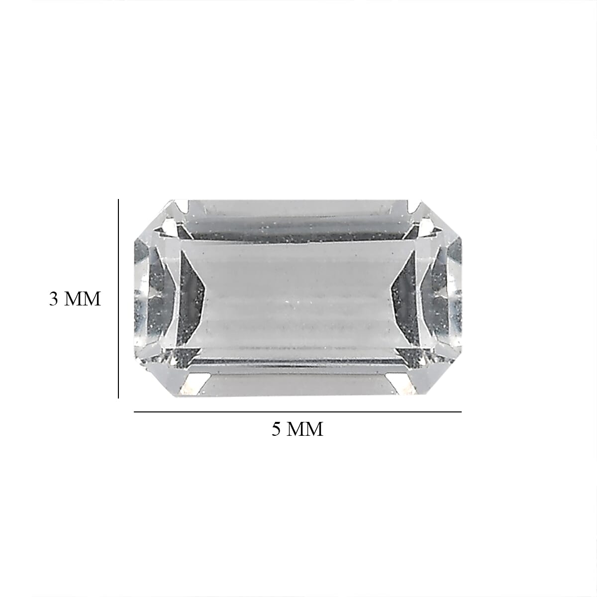 White Topaz (Oct 5x3 mm) 1.26 ctw