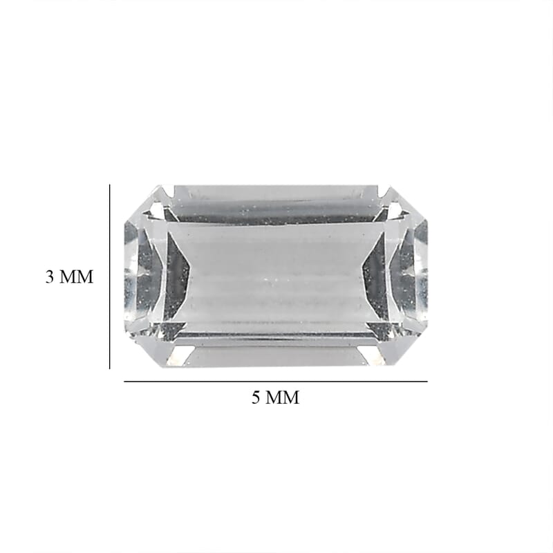 White Topaz (Oct 5x3 mm) 1.26 ctw