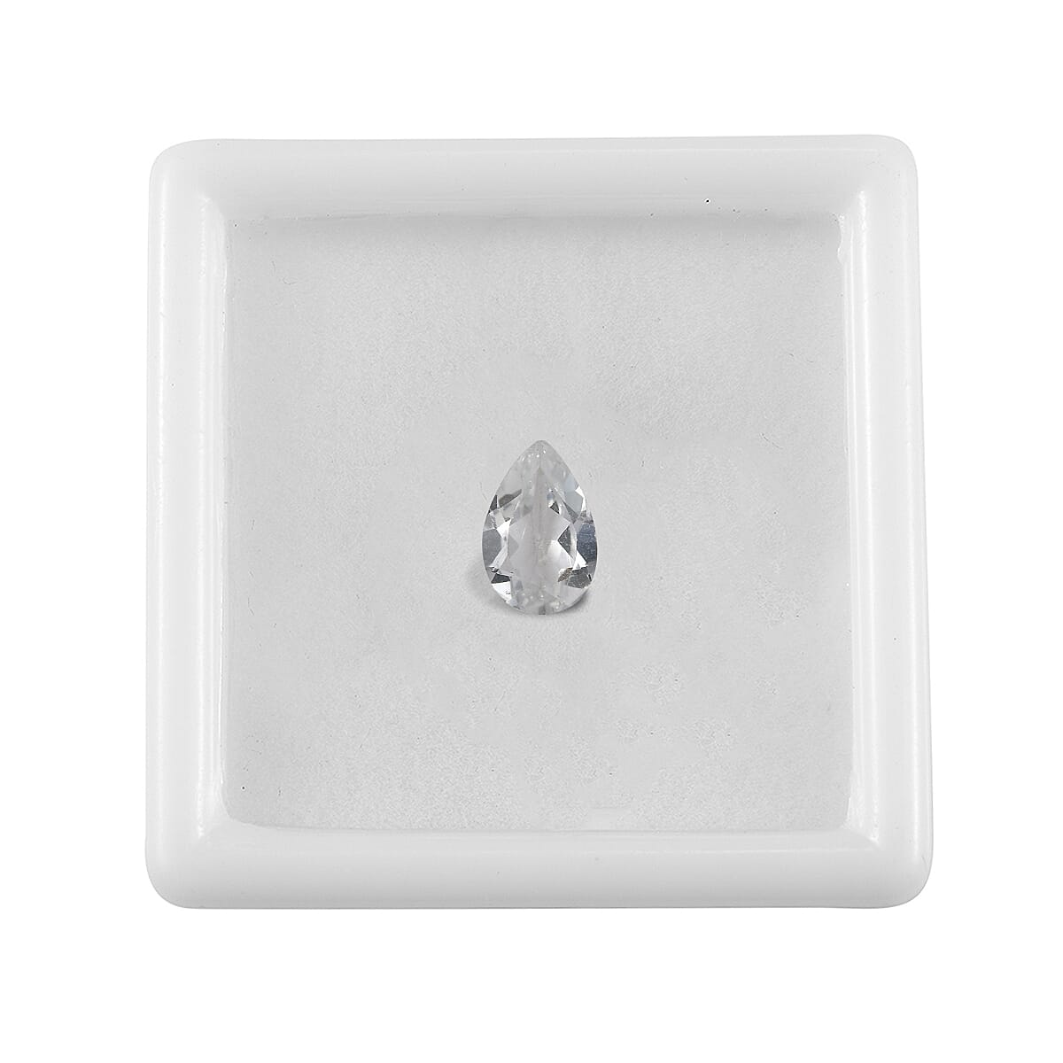White Topaz (Pear 9x6 mm) 1.22 ctw
