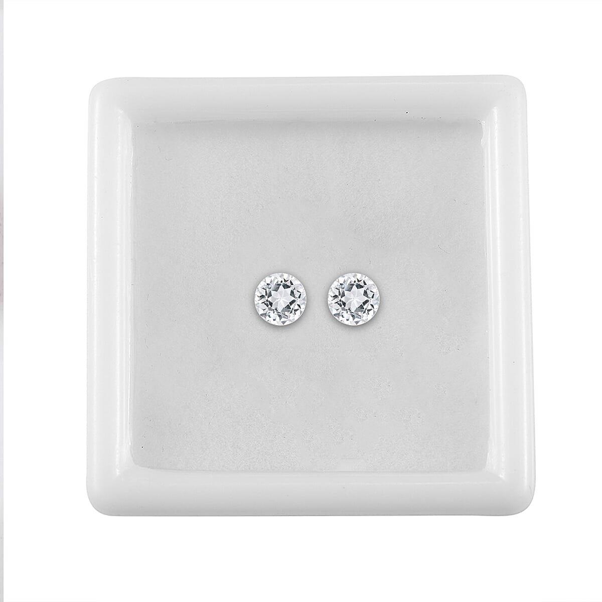 White Topaz (Rnd 4.75 mm) 0.92 ctw
