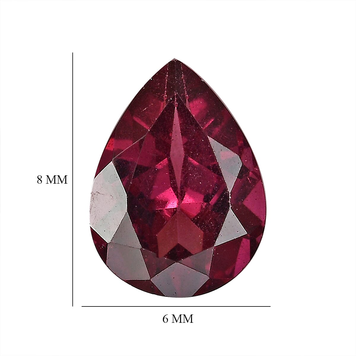 AA Rhodolite Garnet (Pear 8x6 mm) 2.53 ctw