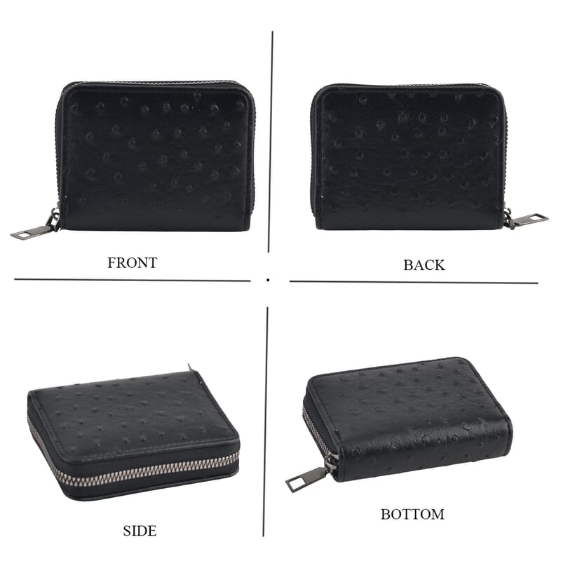 La Marey Set of 2 Black Faux Leather Crossbody Bag and Wallet with RFID Protection