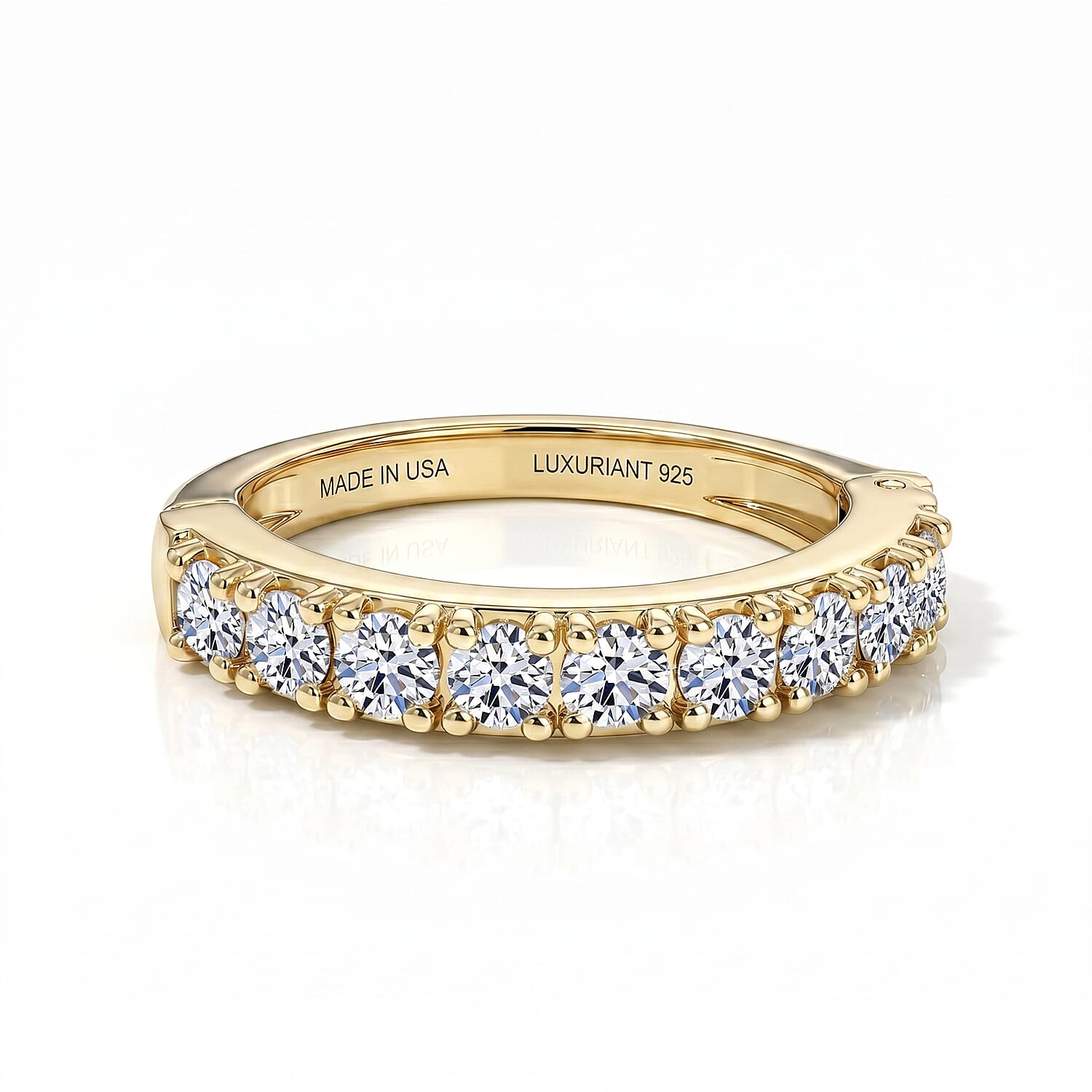 Yellow Gold Over Sterling Silver