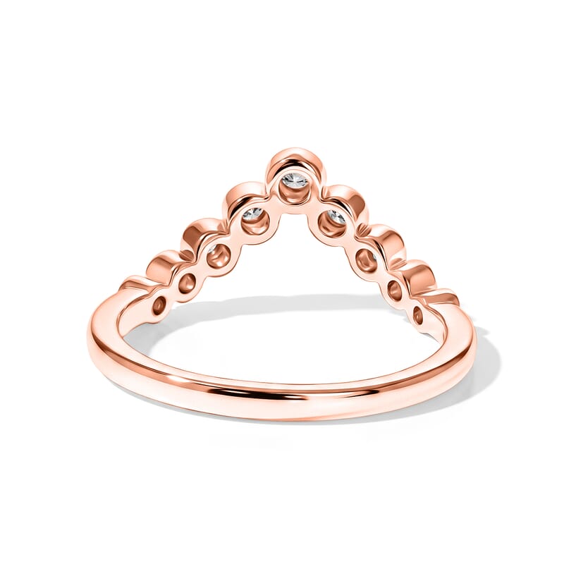 Luxuriant Lab Grown Diamond G-H SI 0.33 ctw Ring in 18K Vermeil Rose Gold Over Sterling Silver (Size 5.0)