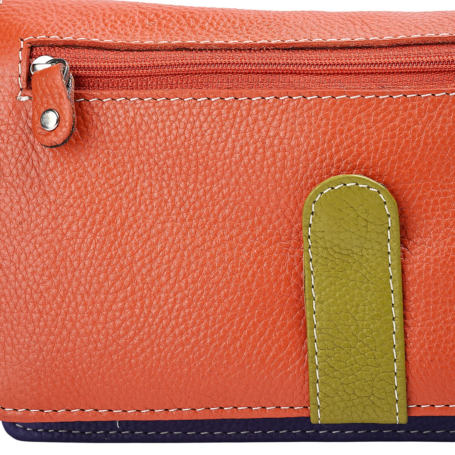 La Marey Multi Color Genuine Leather Crossbody Bag with RFID Lining