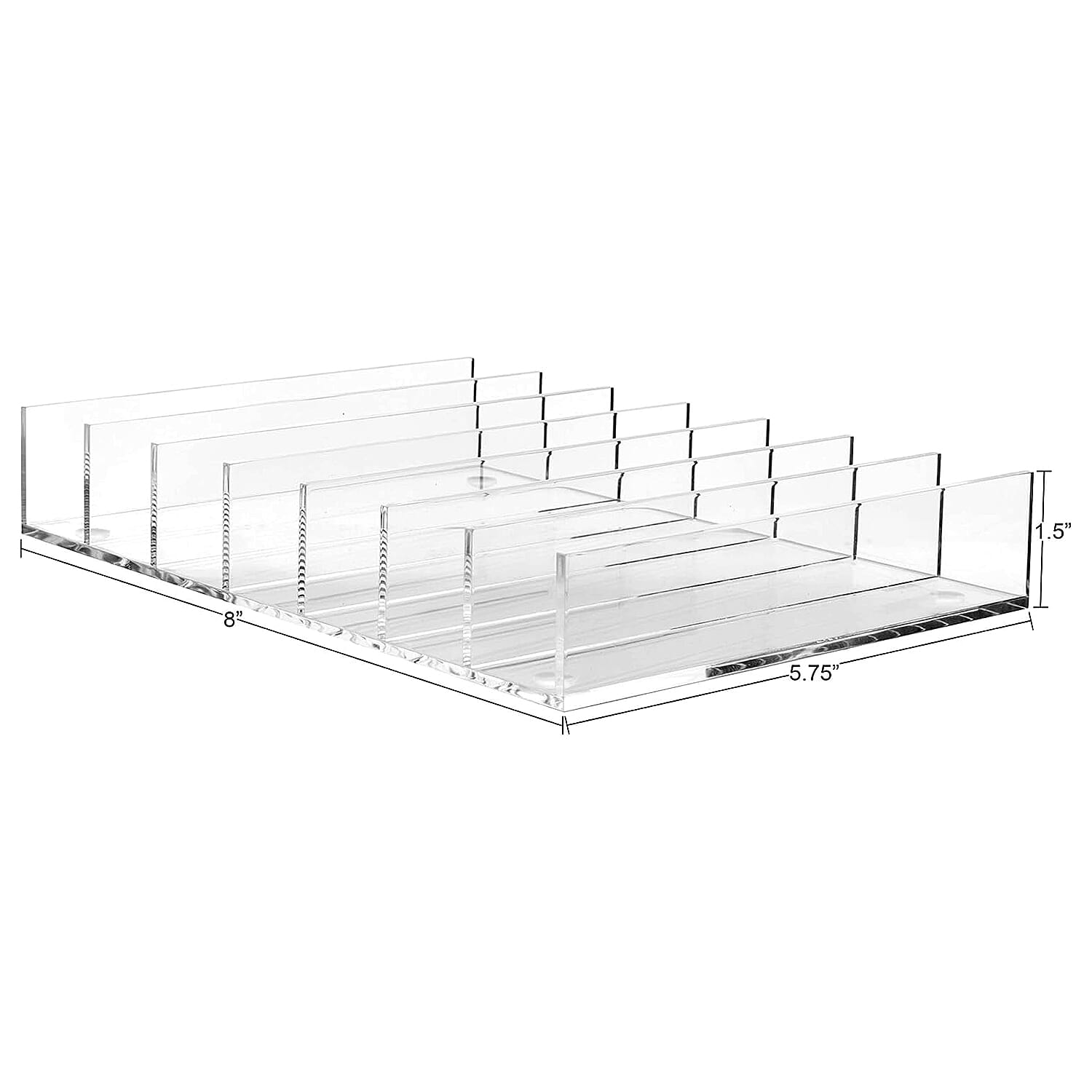 Mantello Clear Acrylic Makeup Organizer