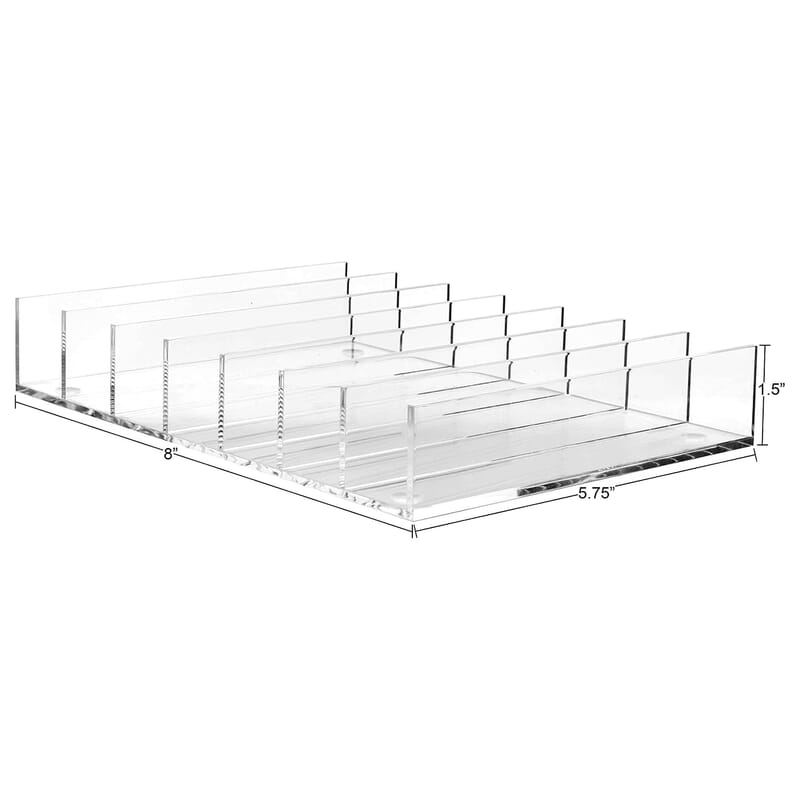 Mantello Clear Acrylic Makeup Organizer