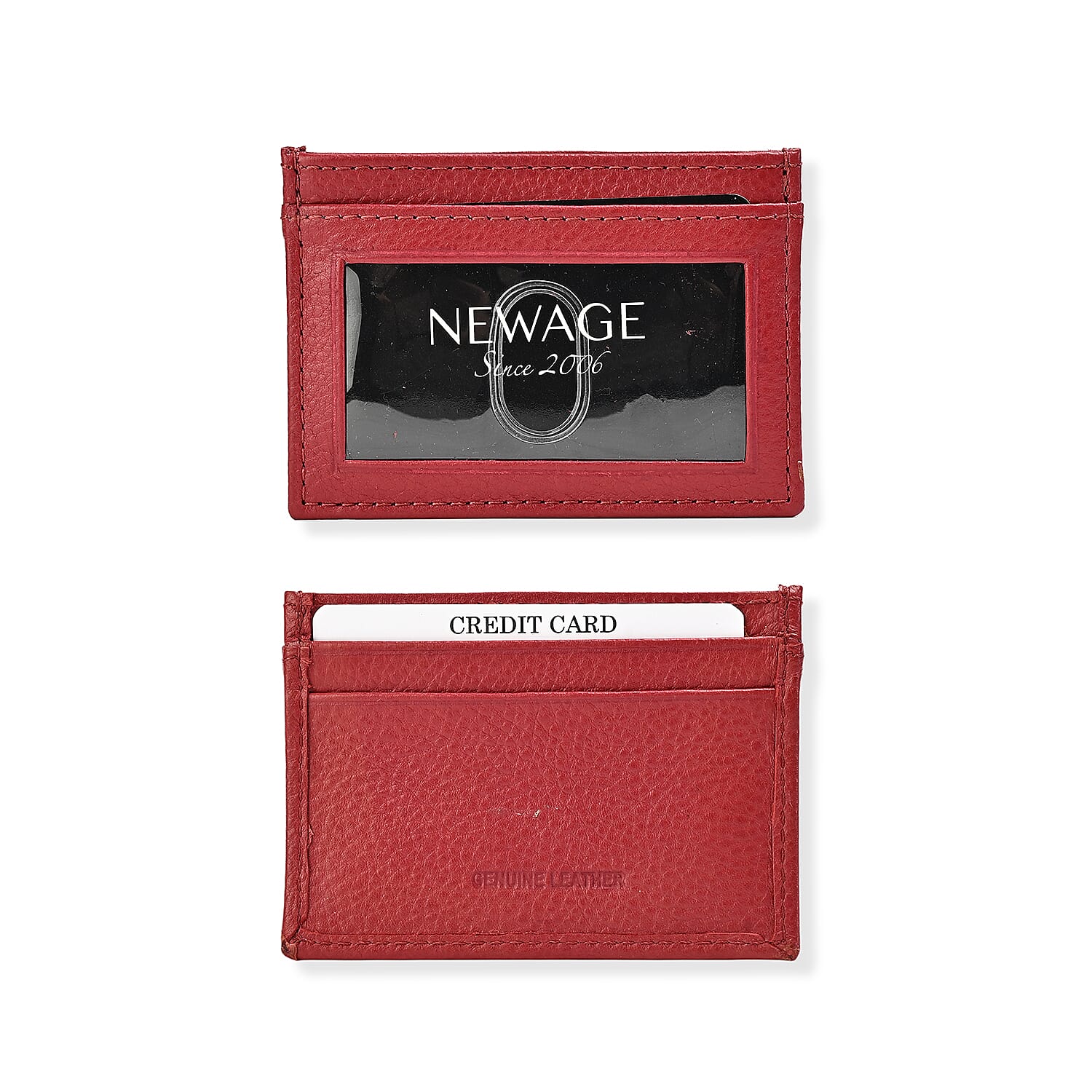 New Age Red 100% Genuine Leather Crossbody Bag with RFID Card Holder