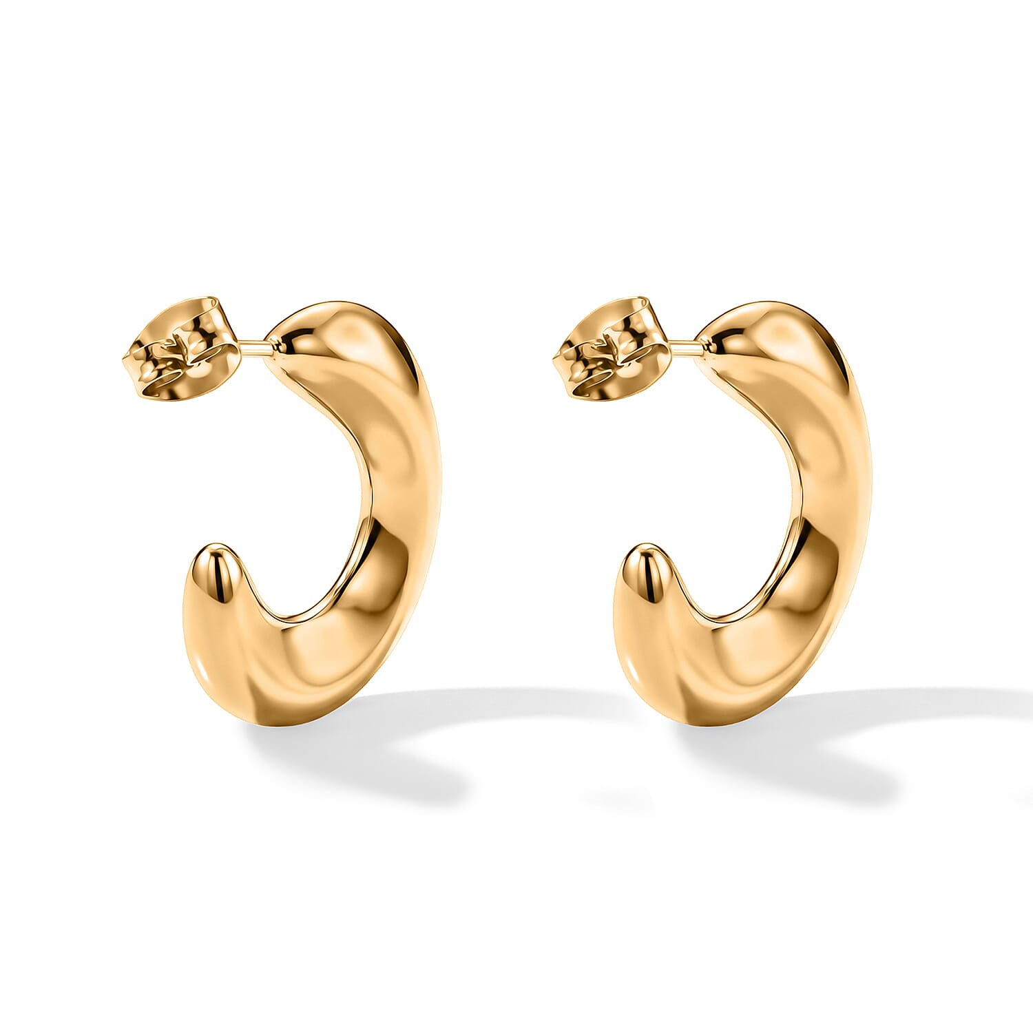 Slim Drop Earrings in ION Plated YG Stainless Steel