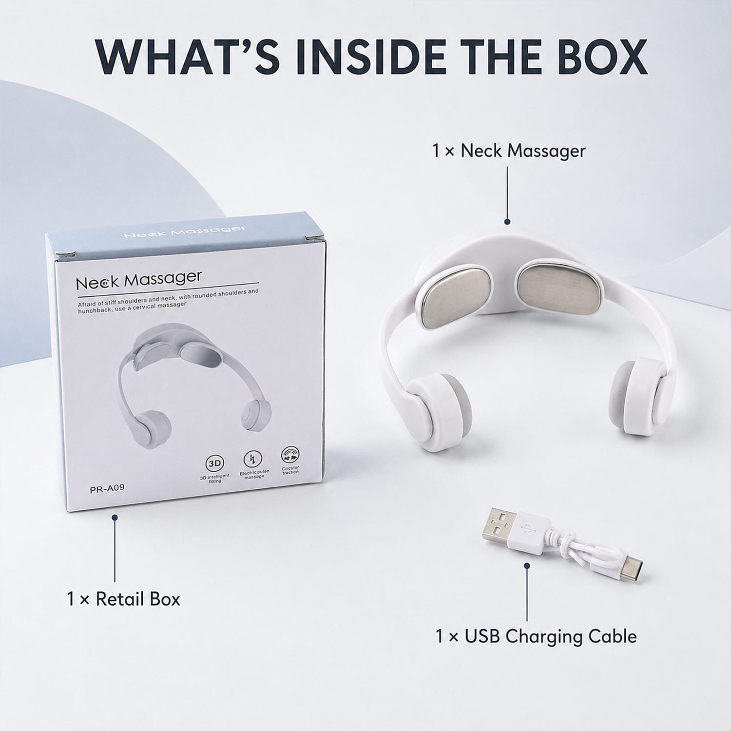White Neck Massager