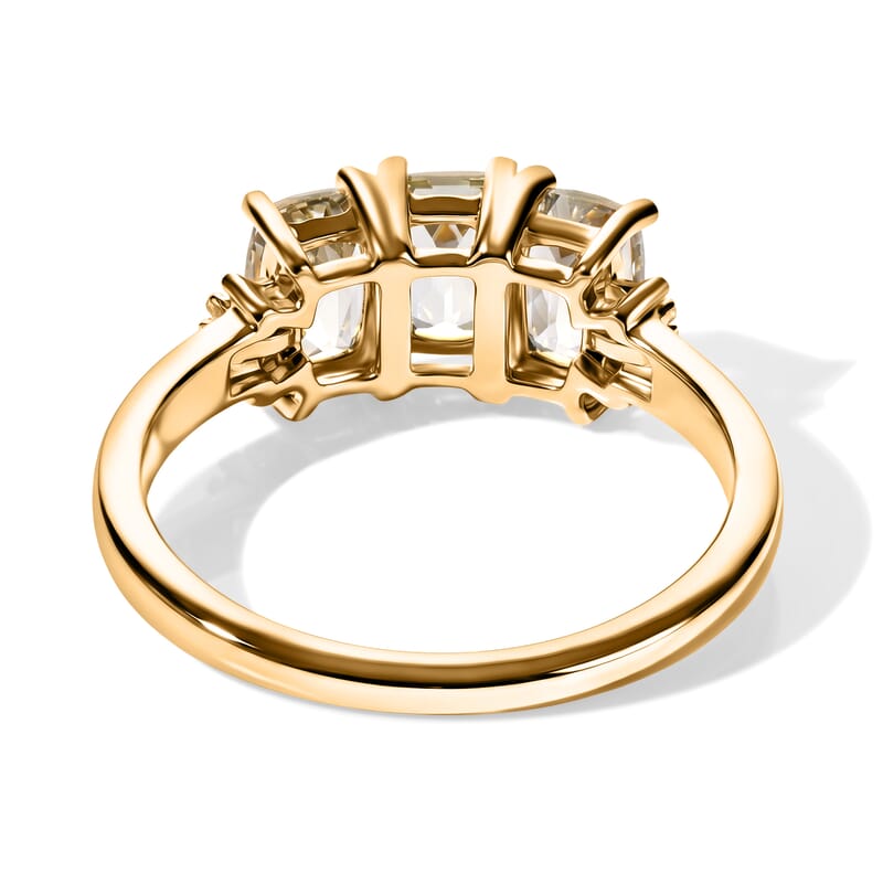 Doorbuster D'Joy AAA Turkizite and Diamond 2.00 ctw Gilded Mirage Ring in 18K Vermeil Yellow Gold Over Sterling Silver (Size 6.0)