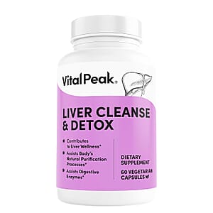 Vital Peak Liver Cleanse & Detox Dietary Supplement (60 Capsules)