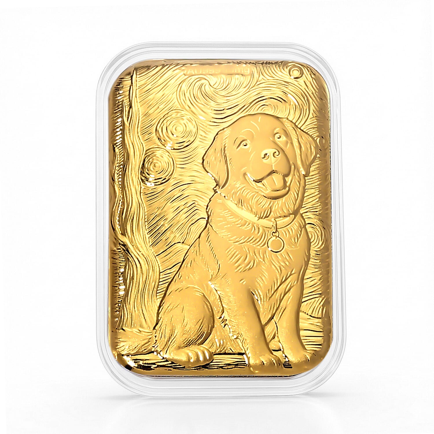 24K Gold Labrador Retriever Emboss Sheet (31x45.5mm) 10mg