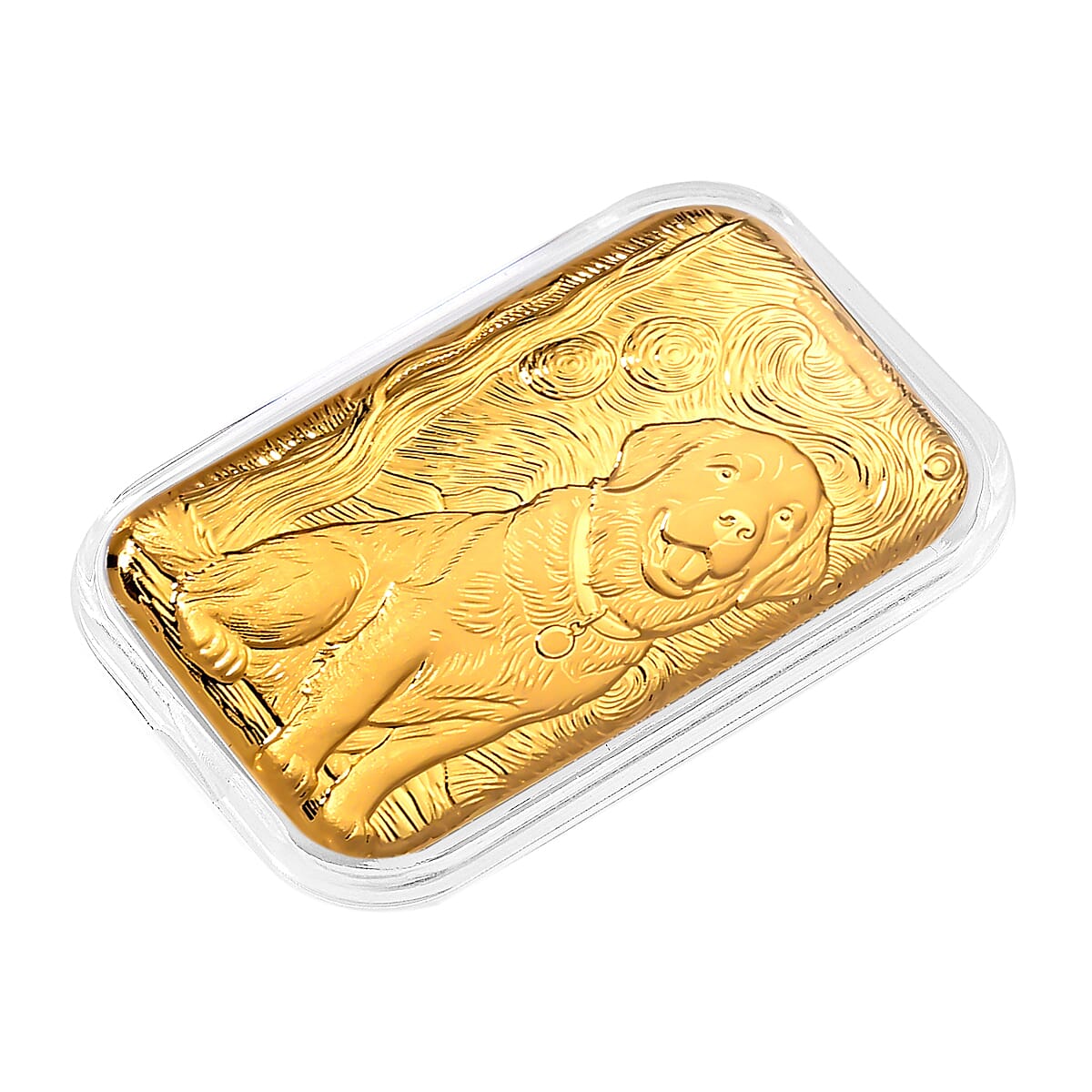 24K Gold Labrador Retriever Emboss Sheet (31x45.5mm) 10mg