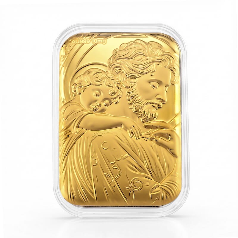 24K Gold Holy Family Embossed Sheet (31x45.5mm) 10mg