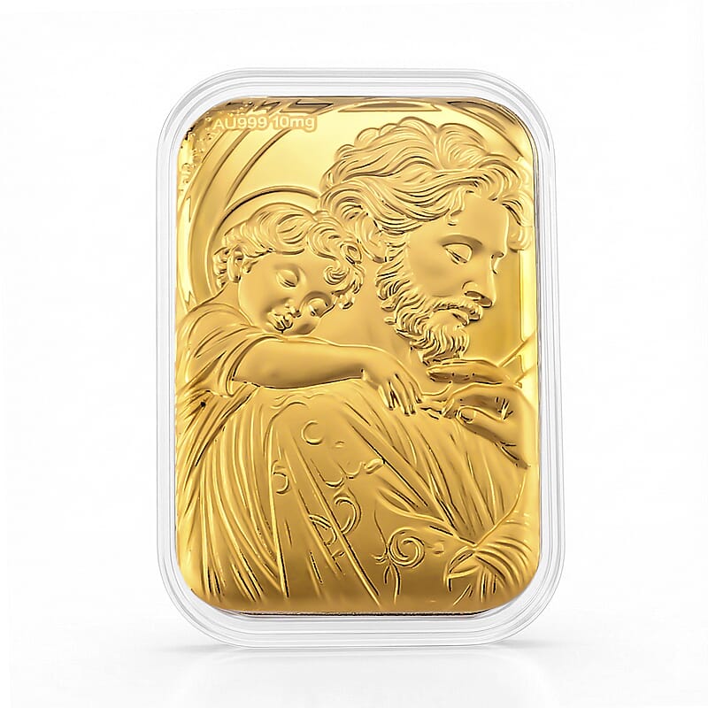 24K Gold Holy Family Embossed Sheet (31x45.5mm) 10mg