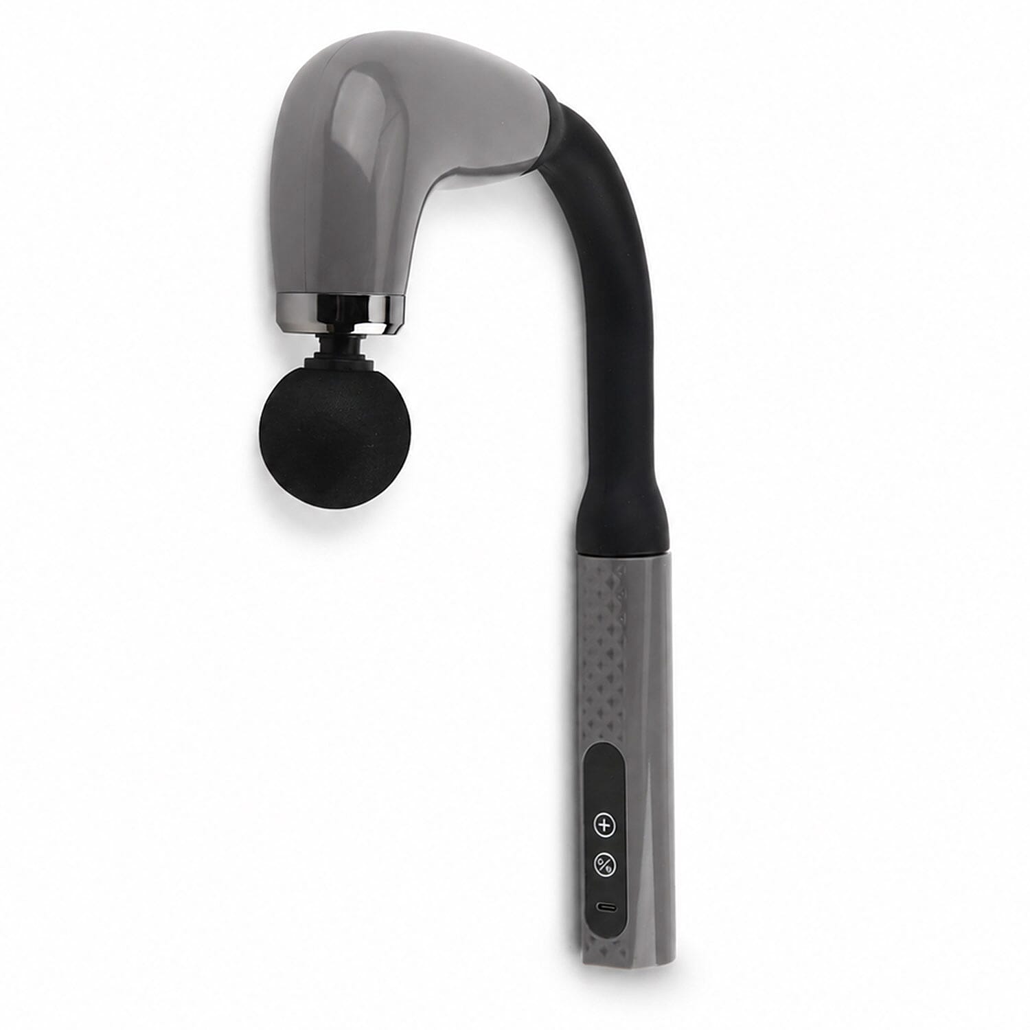 Livmore Silver Curved Hook Fascia Gun Massager Set