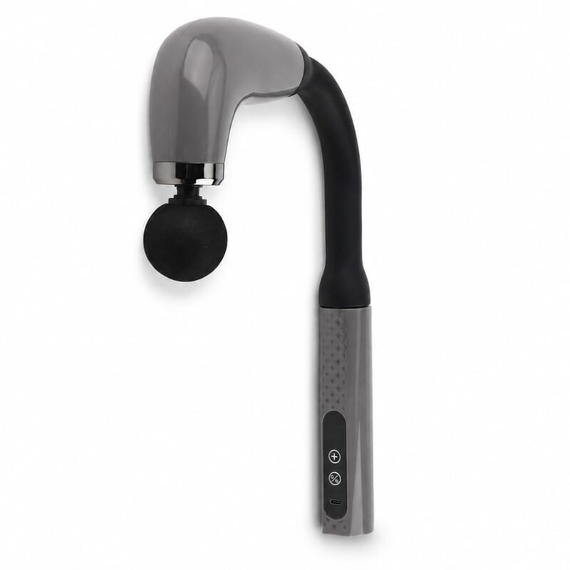 Livmore Silver Curved Hook Fascia Gun Massager Set